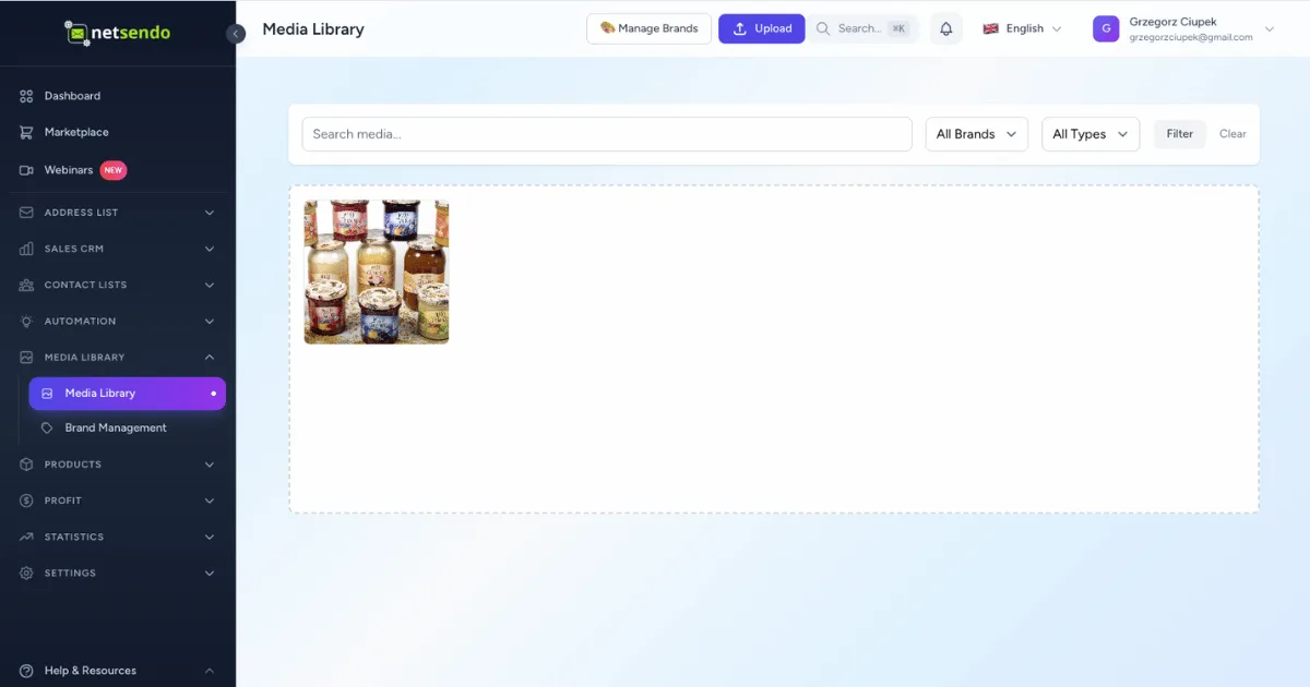 NetSendo v1.6.9: The New Enterprise Media Library