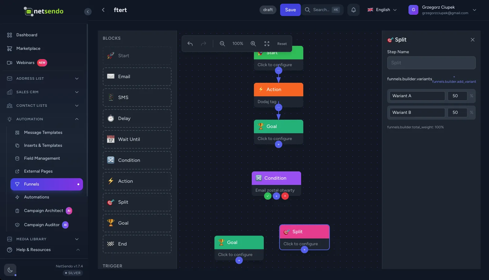 NetSendo v1.7.2: Advanced Email Funnels & A/B Testing