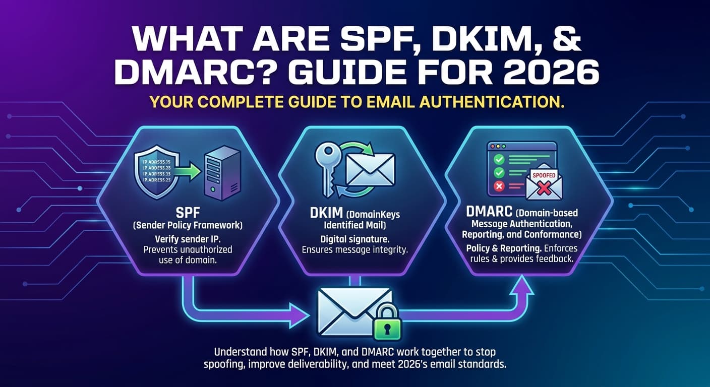 What are SPF, DKIM, & DMARC? Guide for 2026
