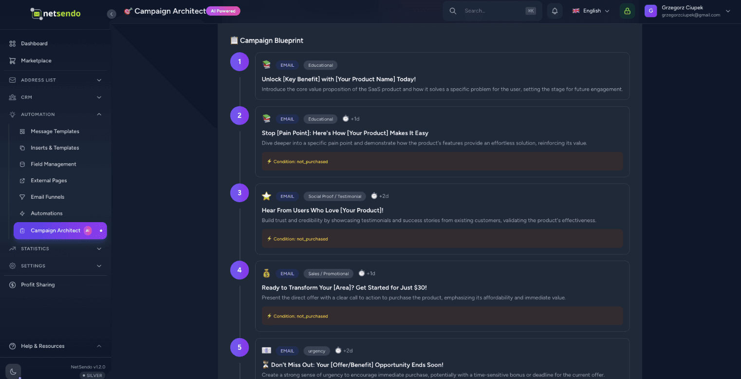 AI Campaign Architect Dashboard
